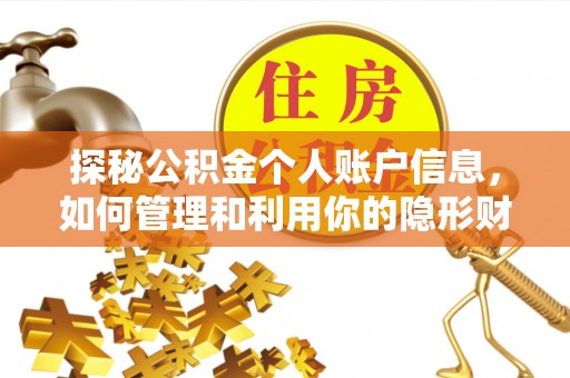宜兰探秘公积金个人账户信息，如何管理和利用你的隐形财富
